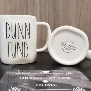 NWT HTF Rae Dunn DUNN FUND MUG